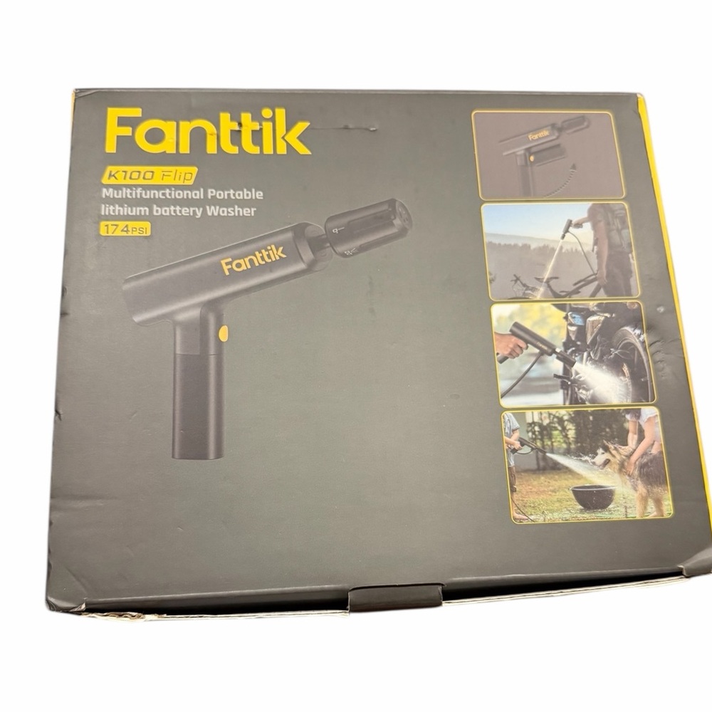 Fanttik K100 Flip Portable Pressure Washer 17 PSI Cordless Lithium NIB